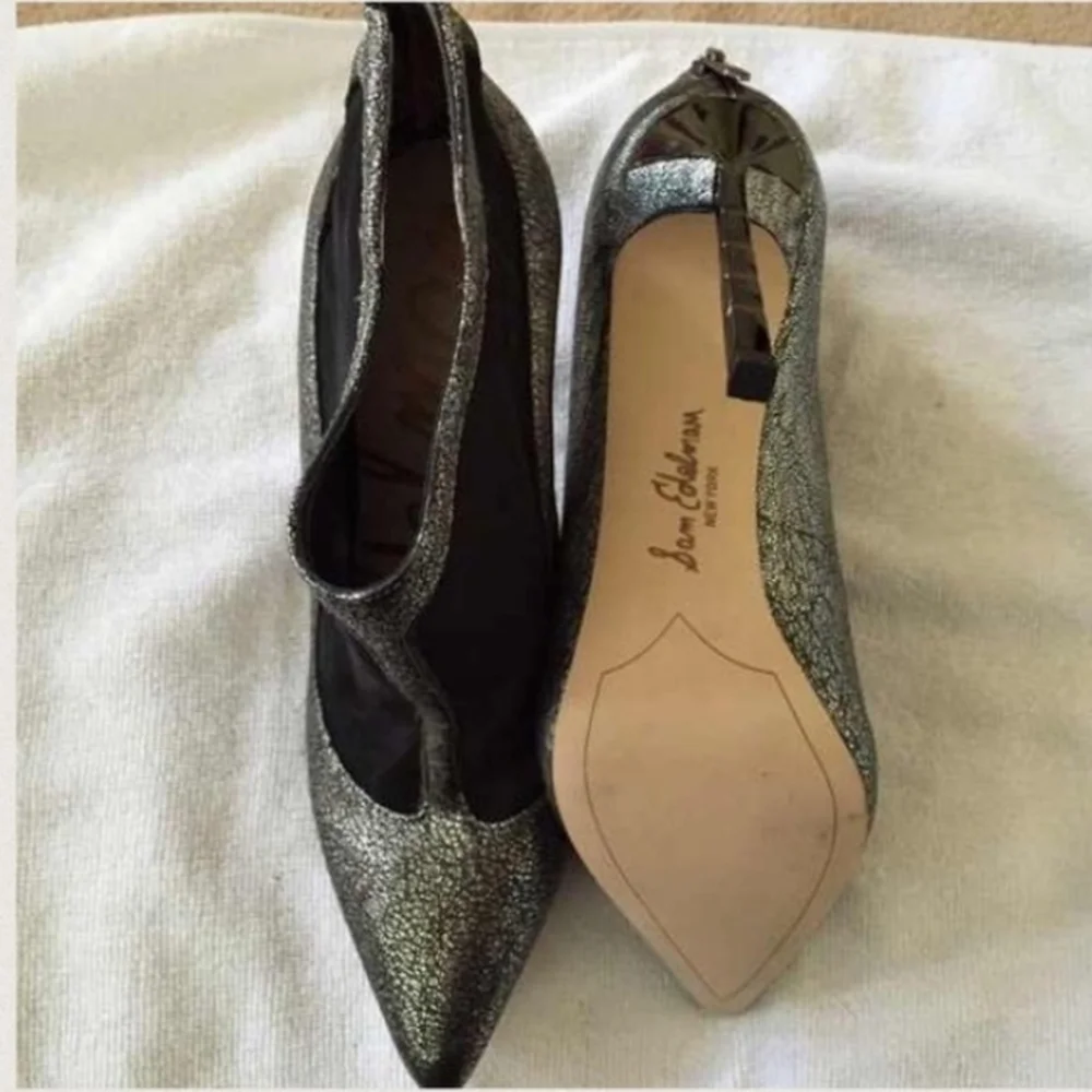 Sam Edelman Silver Booties